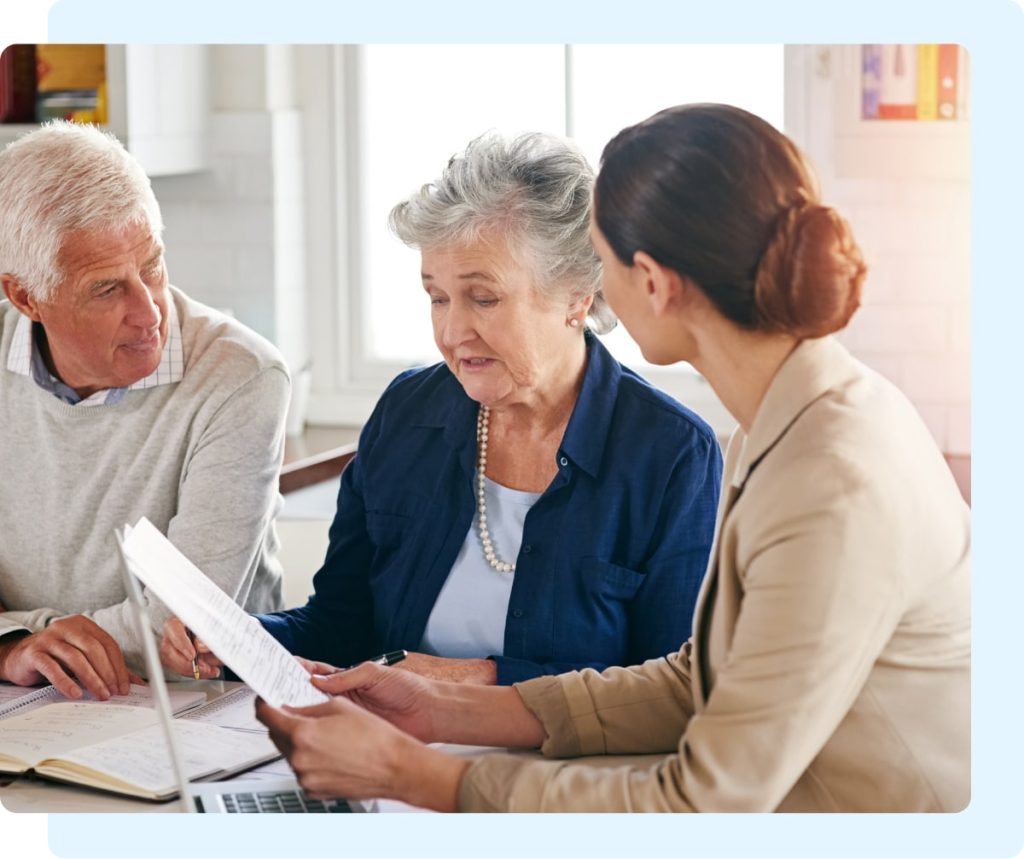 Elderly couple facing mesothelioma diagnosis supported by experienced attorneys